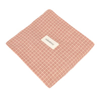 Thumbnail for Nobodinoz Changing Cover Stories Limited edition - Organic Cotton Jersey Pink Cream Grid