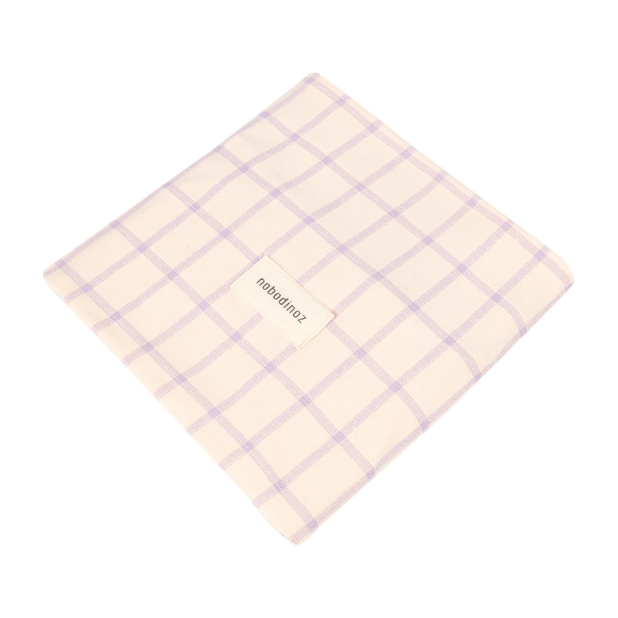 Changing Cover Stories Limited edition - Organic Cotton Powder Mauve Grid