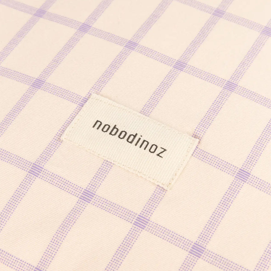 Changing Cover Stories Limited edition - Organic Cotton Powder Mauve Grid