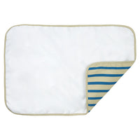 Thumbnail for Stories Waterproof Changing Pad - Green Blue Stripes