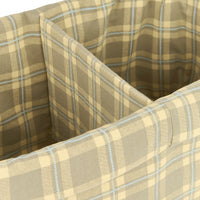 Thumbnail for Nobodinoz Stories Ltd Double Storage Basket Green Lemon Squares
