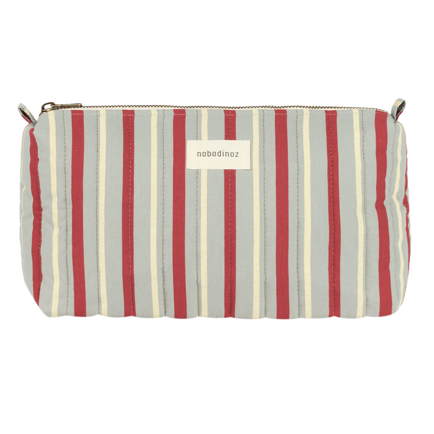 Nobodinoz Stories Ltd Toiletry Case - Blue Red Stripes