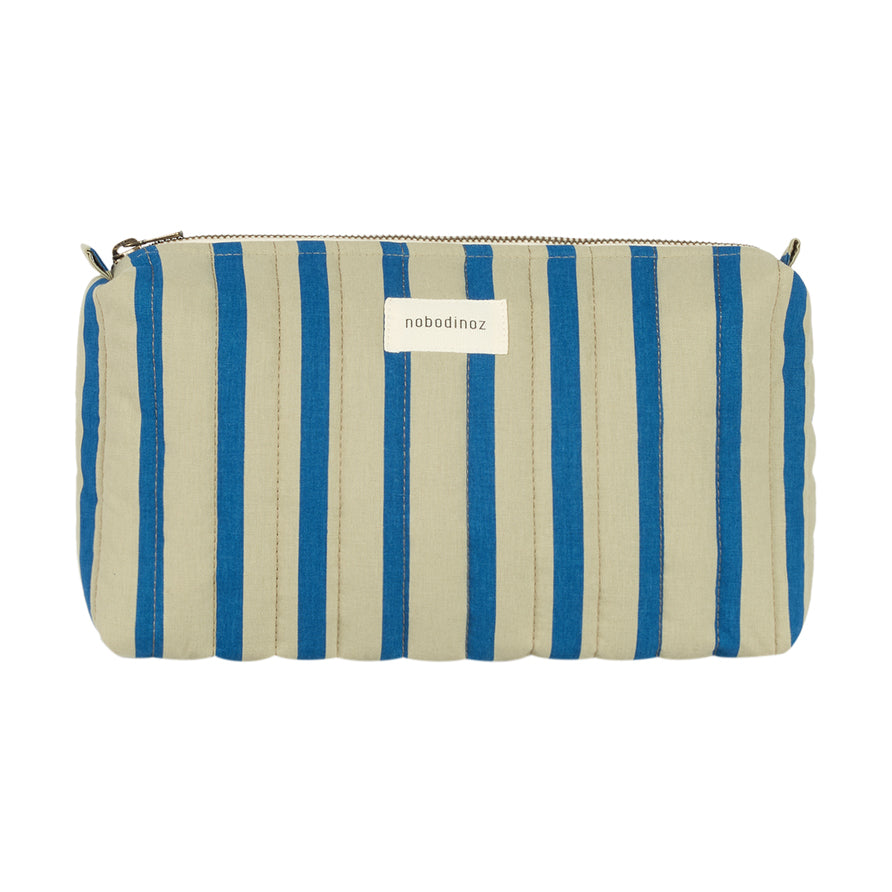 Nobodinoz Stories Ltd Toiletry Case - Green Blue Stripes