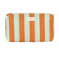 Thumbnail for Nobodinoz Stories Ltd Toiletry Case - Green Orange Stripes