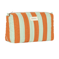 Thumbnail for Nobodinoz Stories Ltd Toiletry Case - Green Orange Stripes