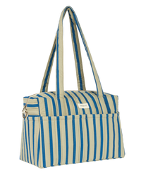 Thumbnail for Stories Ltd Edition Stroller Bag Green Blue Stripes