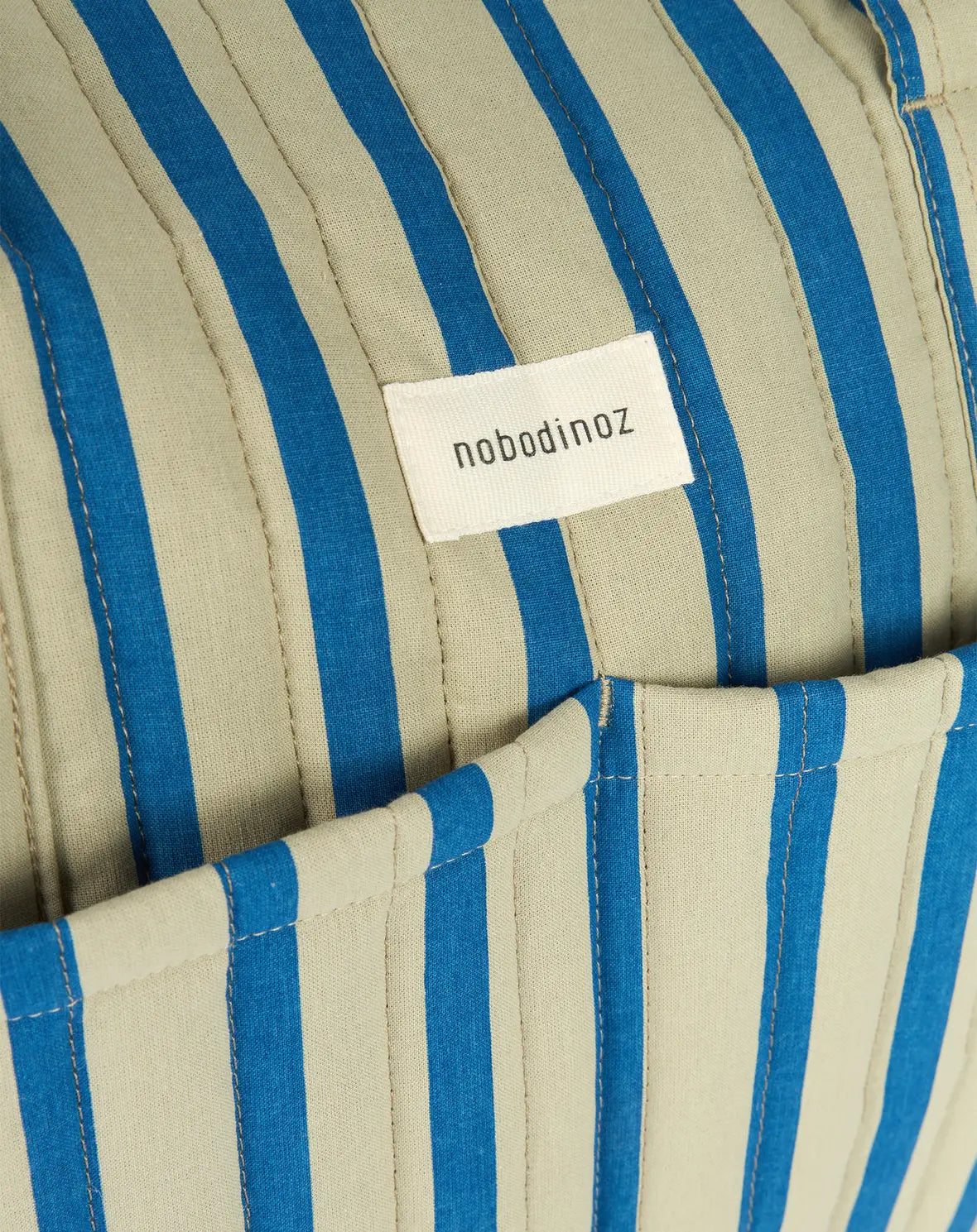 Stories Ltd Edition Stroller Bag Green Blue Stripes