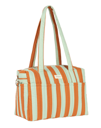 Thumbnail for Stories Ltd Edition Stroller Bag Green Orange Stripes