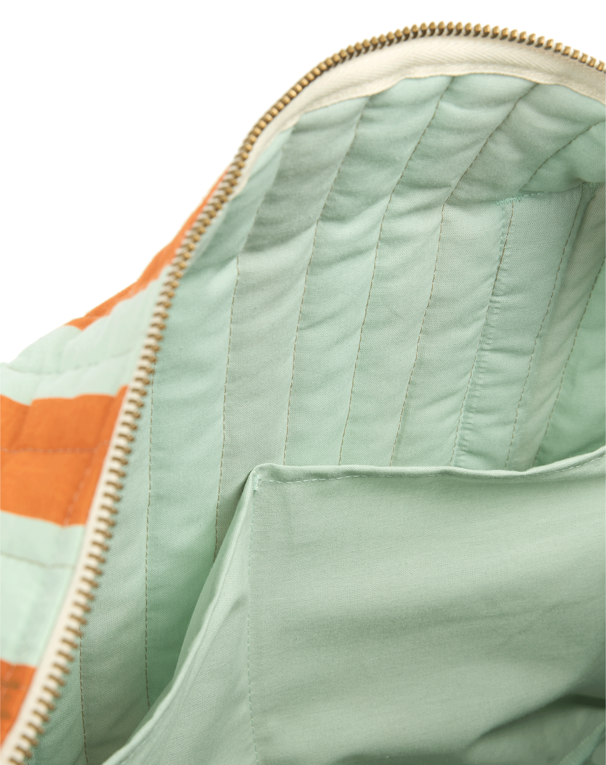 Stories Ltd Edition Stroller Bag Green Orange Stripes