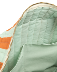 Thumbnail for Stories Ltd Edition Stroller Bag Green Orange Stripes