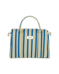 Thumbnail for Stories Ltd Edition Stroller Organiser and Mini Bag Green Blue Stripes