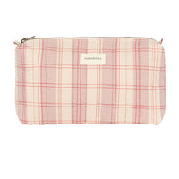 Thumbnail for Nobodinoz Stories Ltd Toiletry Case - Powder Red Checks