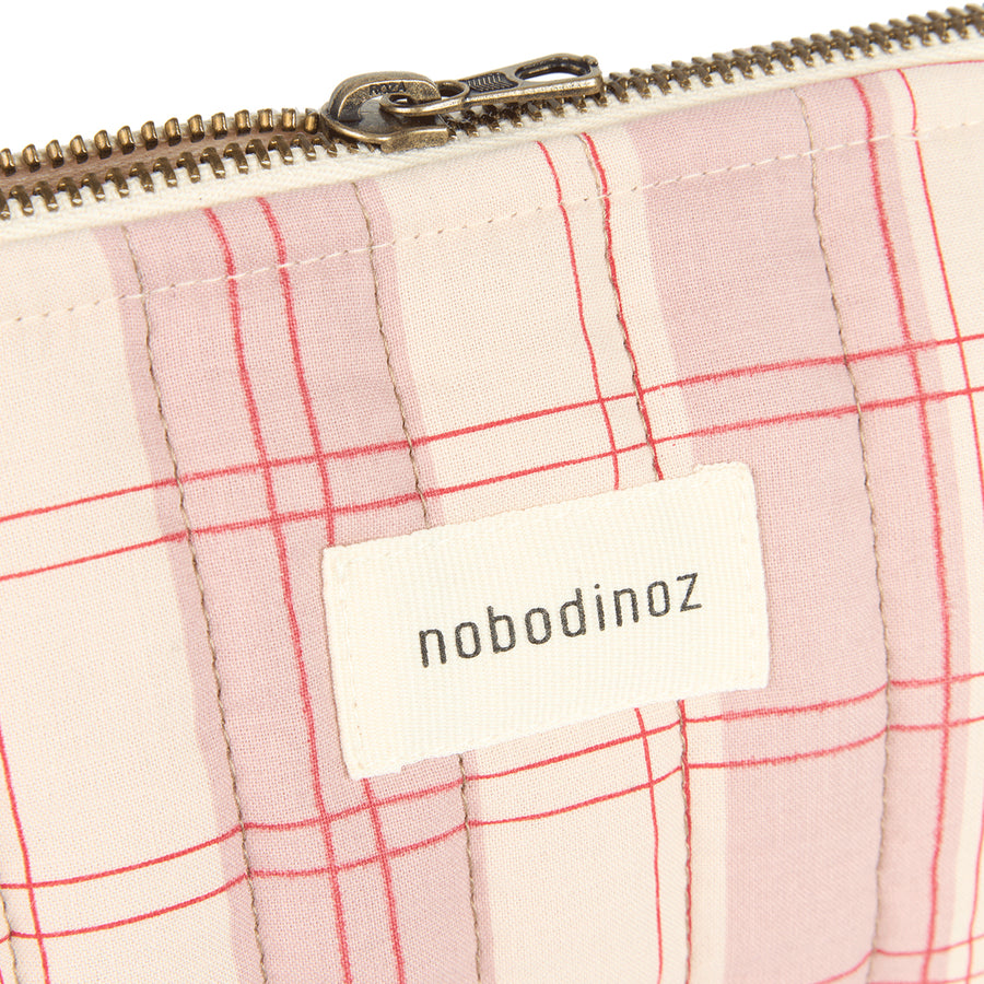 Nobodinoz Stories Ltd Toiletry Case - Powder Red Checks