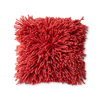 Thumbnail for Rugged Woolen Cushion Cherry Red 50 x 50cm