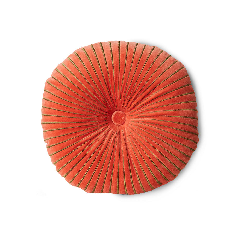 HKLIVING Round Ripple Cushion Sienna ø50cm TCU0010