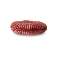 Thumbnail for Round Ripple Cushion Burgundy ø35cm