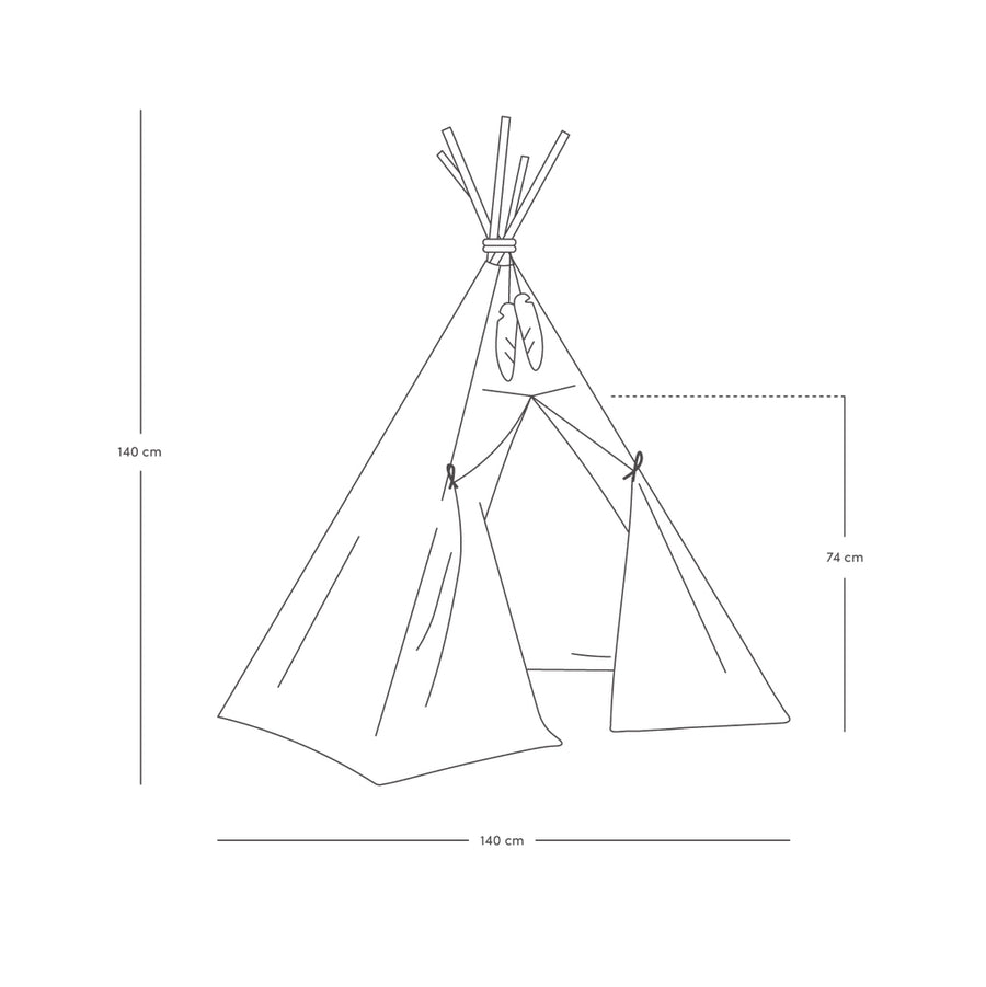 Nobodinoz Nevada Teepee • Fawn 8435574931559
