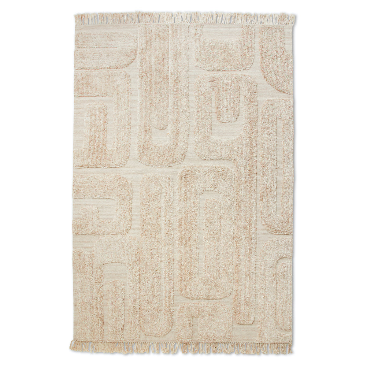 HKLIVING Tufted Rug Limestone, 200x300cm TRU0003
