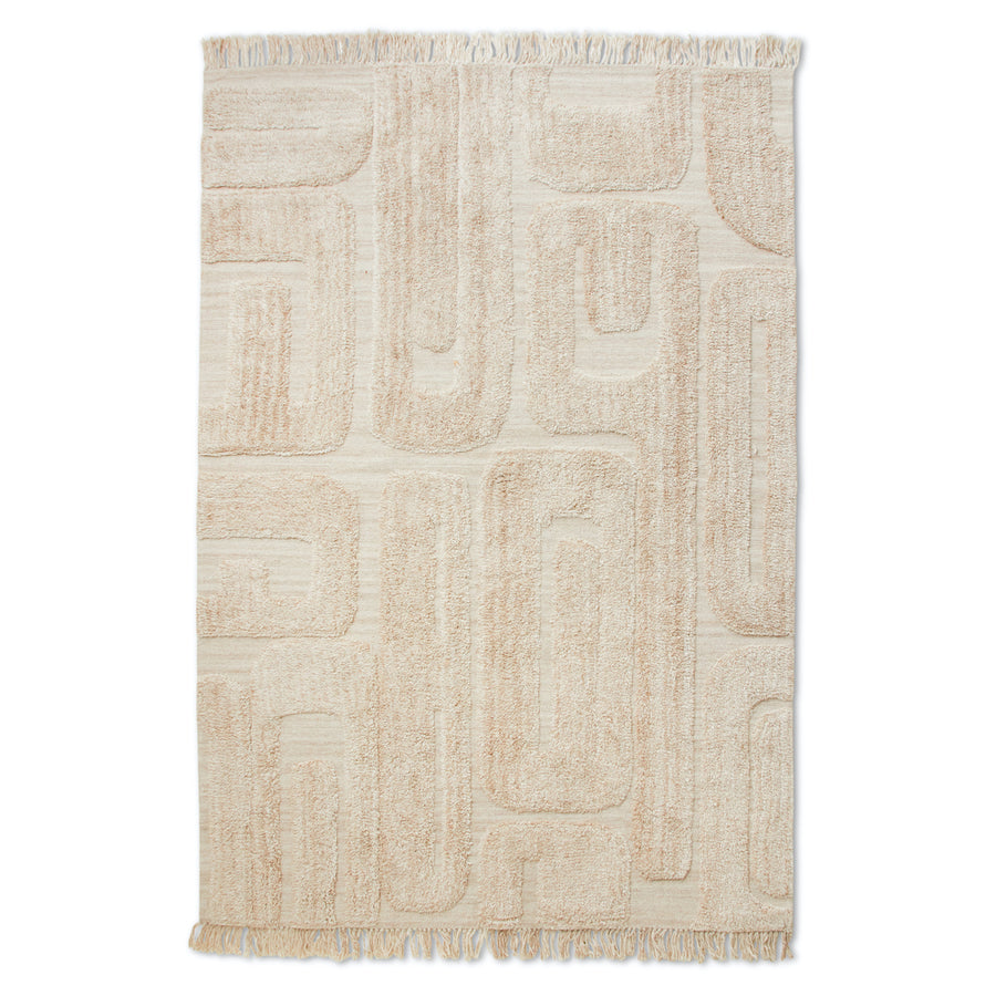 HKLIVING Tufted Rug Limestone, 200x300cm TRU0003