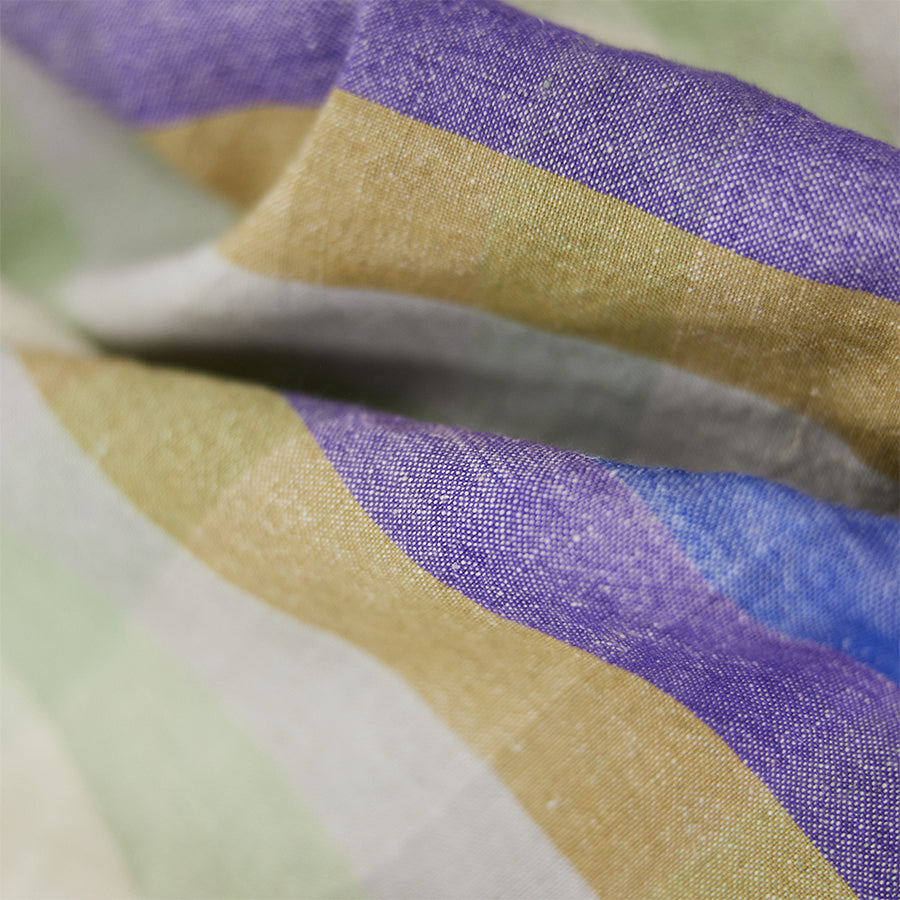 Vida Check Table Cloth Mint/Colbalt, 140x220cm