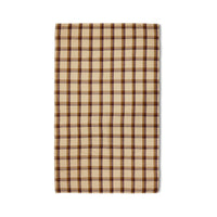 Thumbnail for Vida Check Table Cloth Chestnut/ Cream, 140x220cm