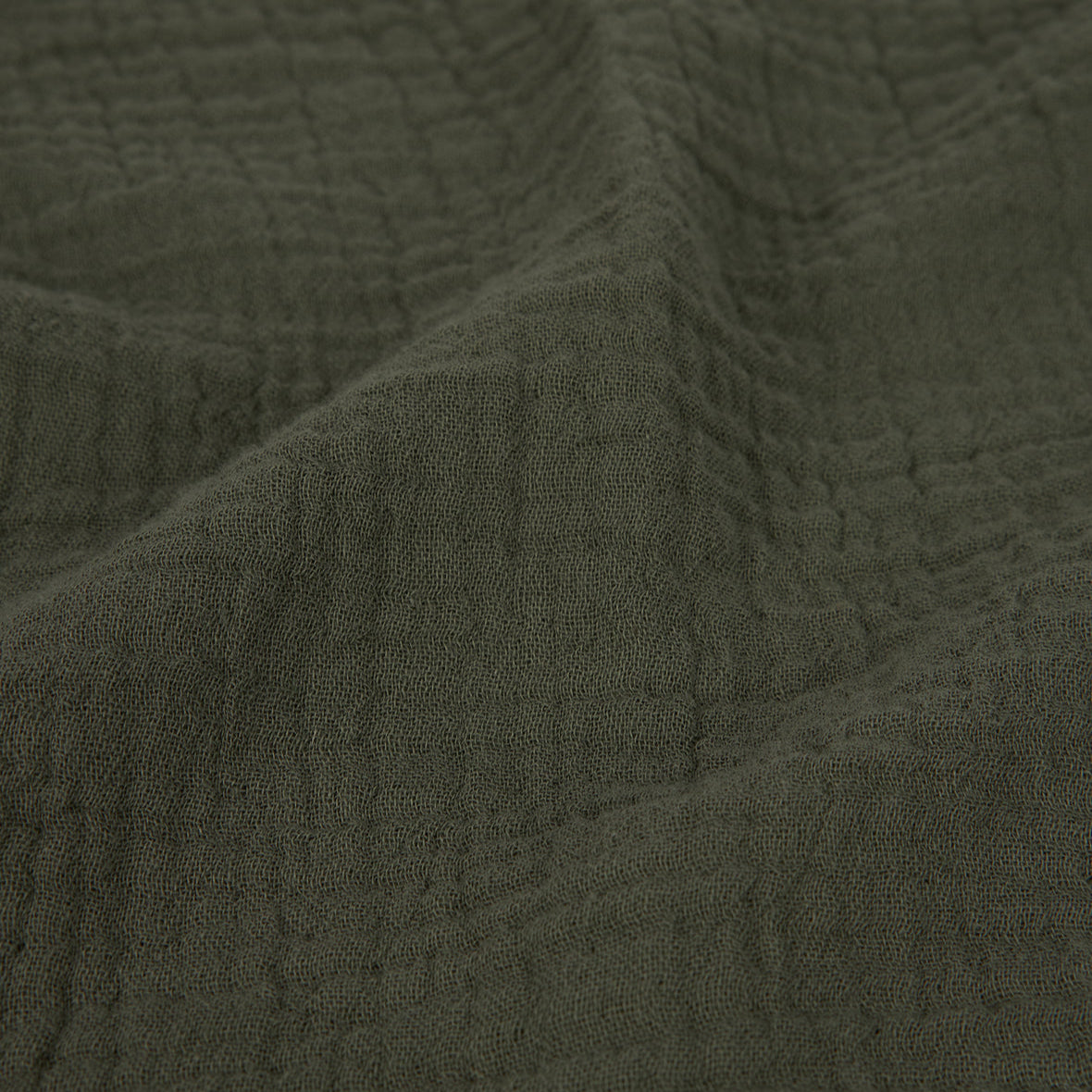 Wabi Sabi Blanket in Washed Double Muslin Vetiver