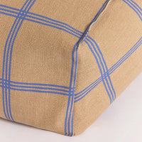 Thumbnail for Armchair Beanbag Vibes Brown Blue Windowpane