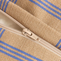 Thumbnail for Armchair Beanbag Vibes Brown Blue Windowpane