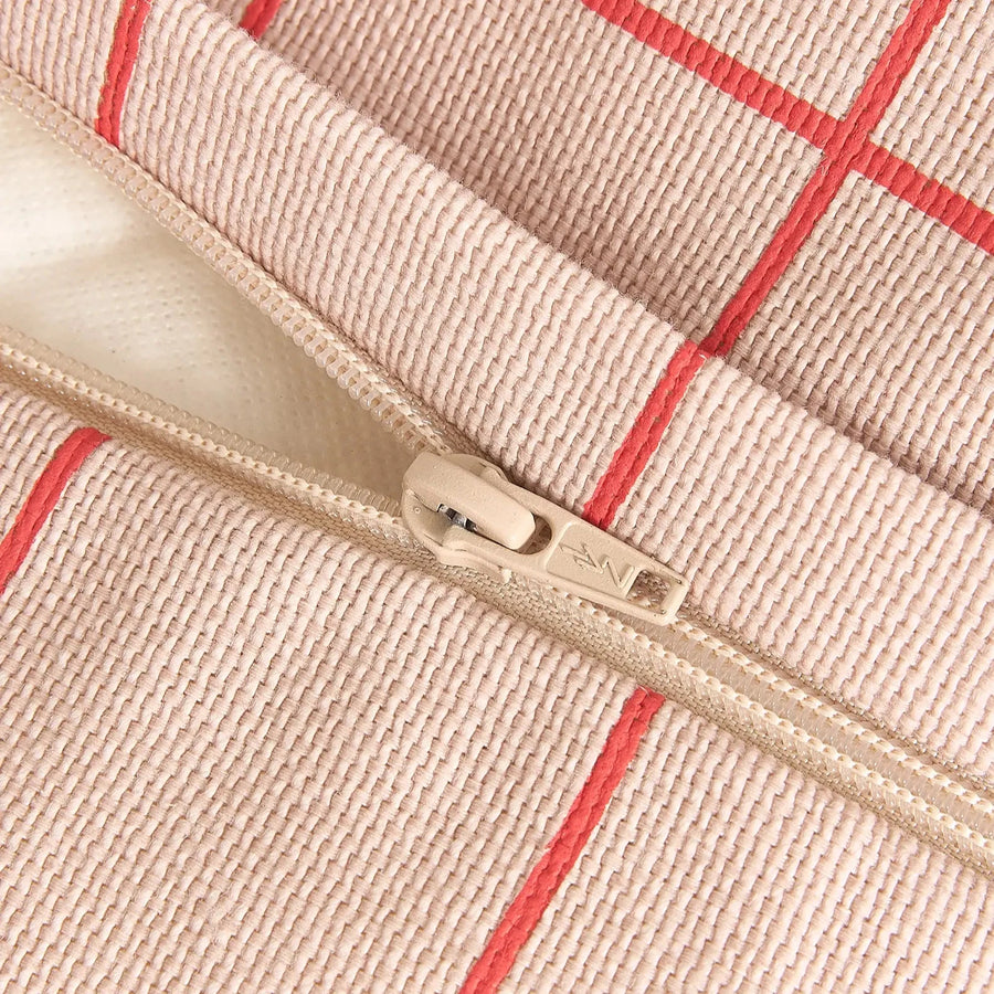 Pre-order Armchair Beanbag -Kids Vibes -  Pink and Red Grid