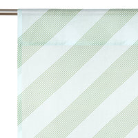 Thumbnail for Sheer Cotton Voile Curtain Wendy  - Green Diagonal Stripes