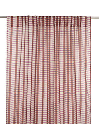 Thumbnail for Sheer Cotton Voile Curtain Wendy  - Brown Purple Mosaic