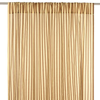 Thumbnail for Sheer Cotton Voile Curtain Wendy  - Brown Stripes