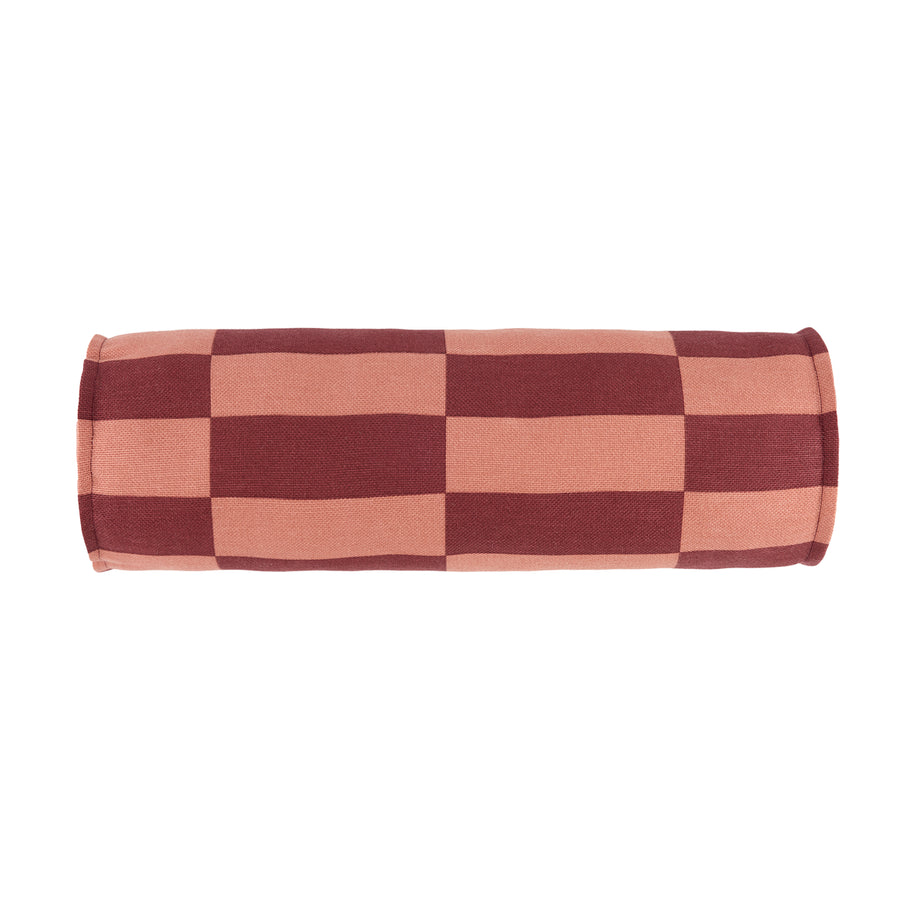 Cylinder Cushion Vibes - Marron Tiles