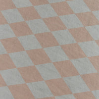 Thumbnail for Nobodinoz Kid Floor Mattress in Washed Cotton Vibes - Removable Cover Blue Harlequin