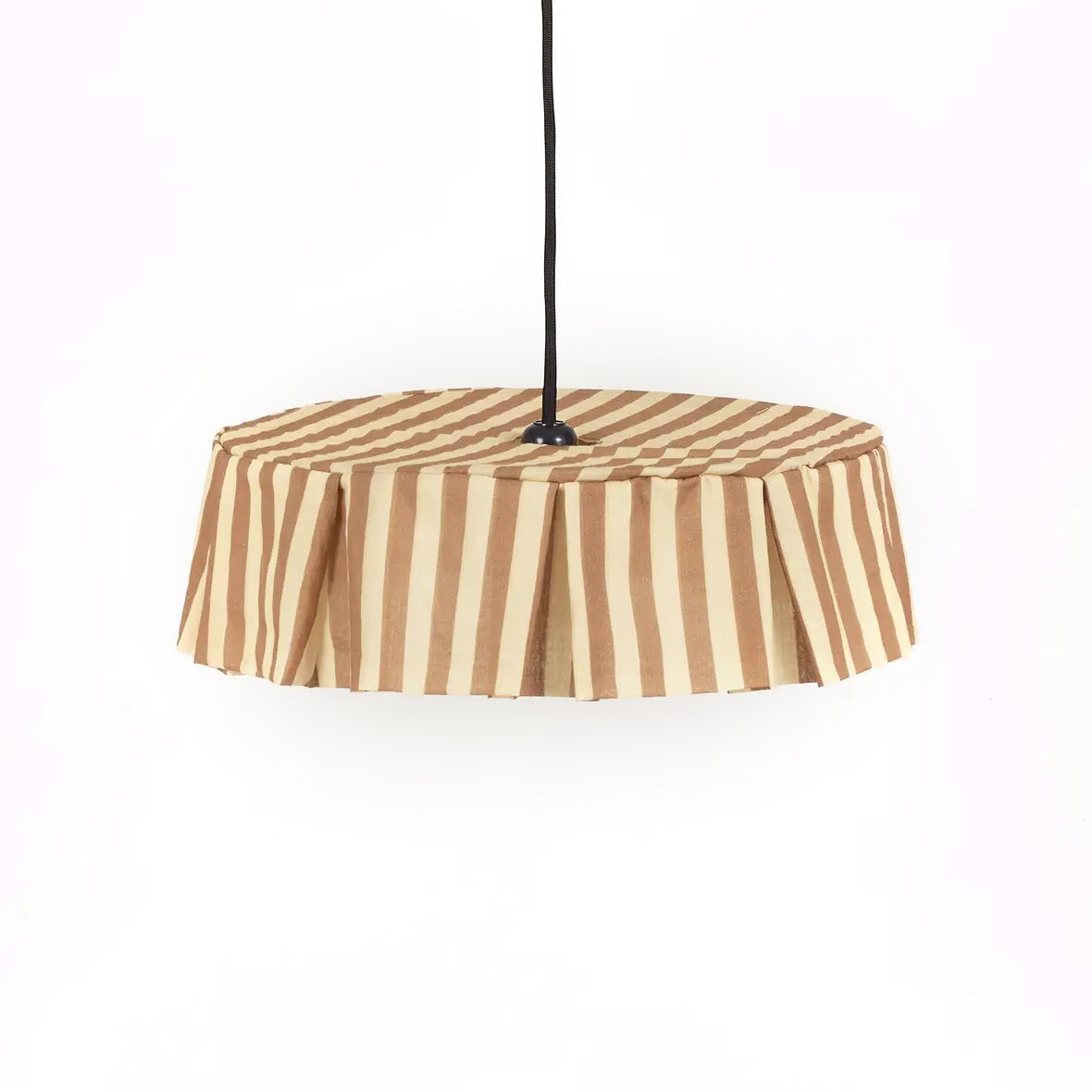 Pendant lampshade diam. 40cm Vibes - Brown Stripes