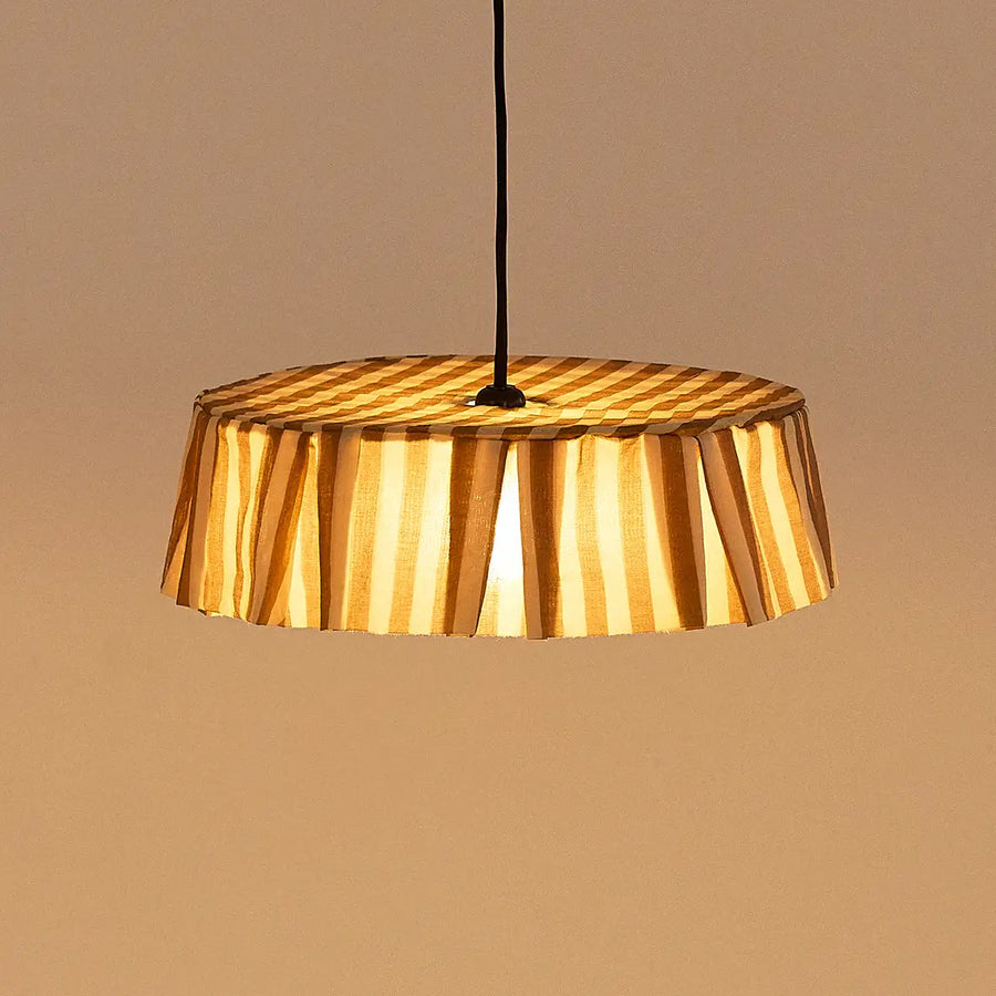 Pendant lampshade diam. 40cm Vibes - Brown Stripes