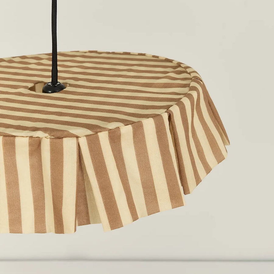 Pendant lampshade diam. 40cm Vibes - Brown Stripes