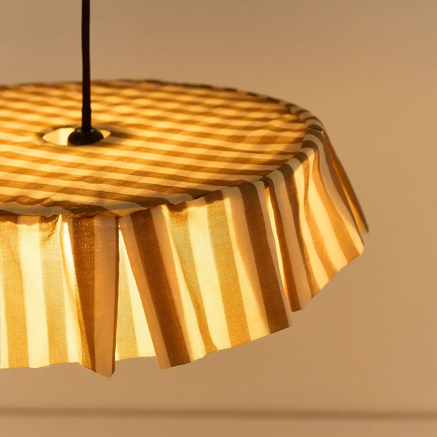 Pendant lampshade diam. 40cm Vibes - Brown Stripes