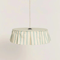 Thumbnail for Nobodinoz Pendant lampshade diam. 40cm Vibes - Turquoise Stripes