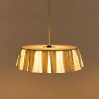 Thumbnail for Nobodinoz Pendant lampshade diam. 40cm Vibes - Turquoise Stripes