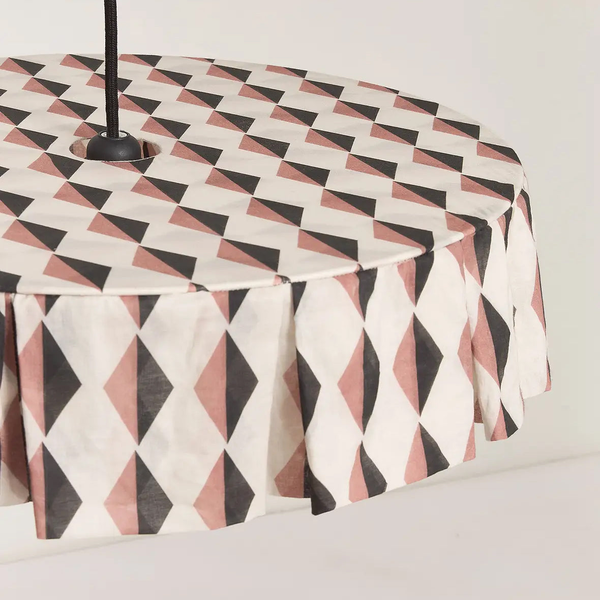 Pendant Lampshade Diam. 50cm Vibes - Auburn Black Harlequin