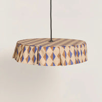 Thumbnail for Pendant lampshade diam. 50cm Vibes - Blue Brown Harlequin