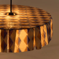 Thumbnail for Pendant lampshade diam. 50cm Vibes - Blue Brown Harlequin