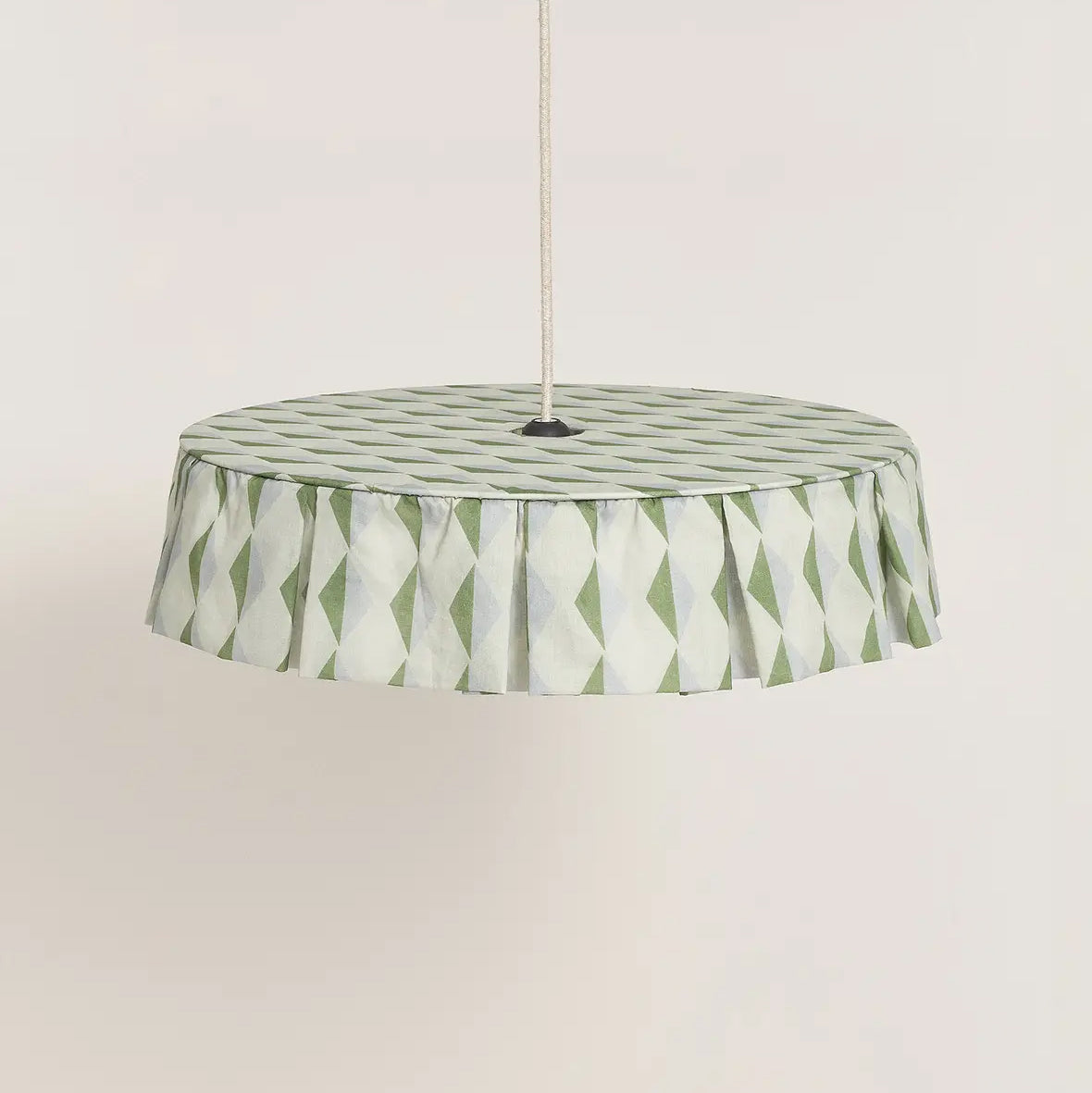 Pendant Lampshade Diam. 50cm Vibes - Green Blue Harlequin