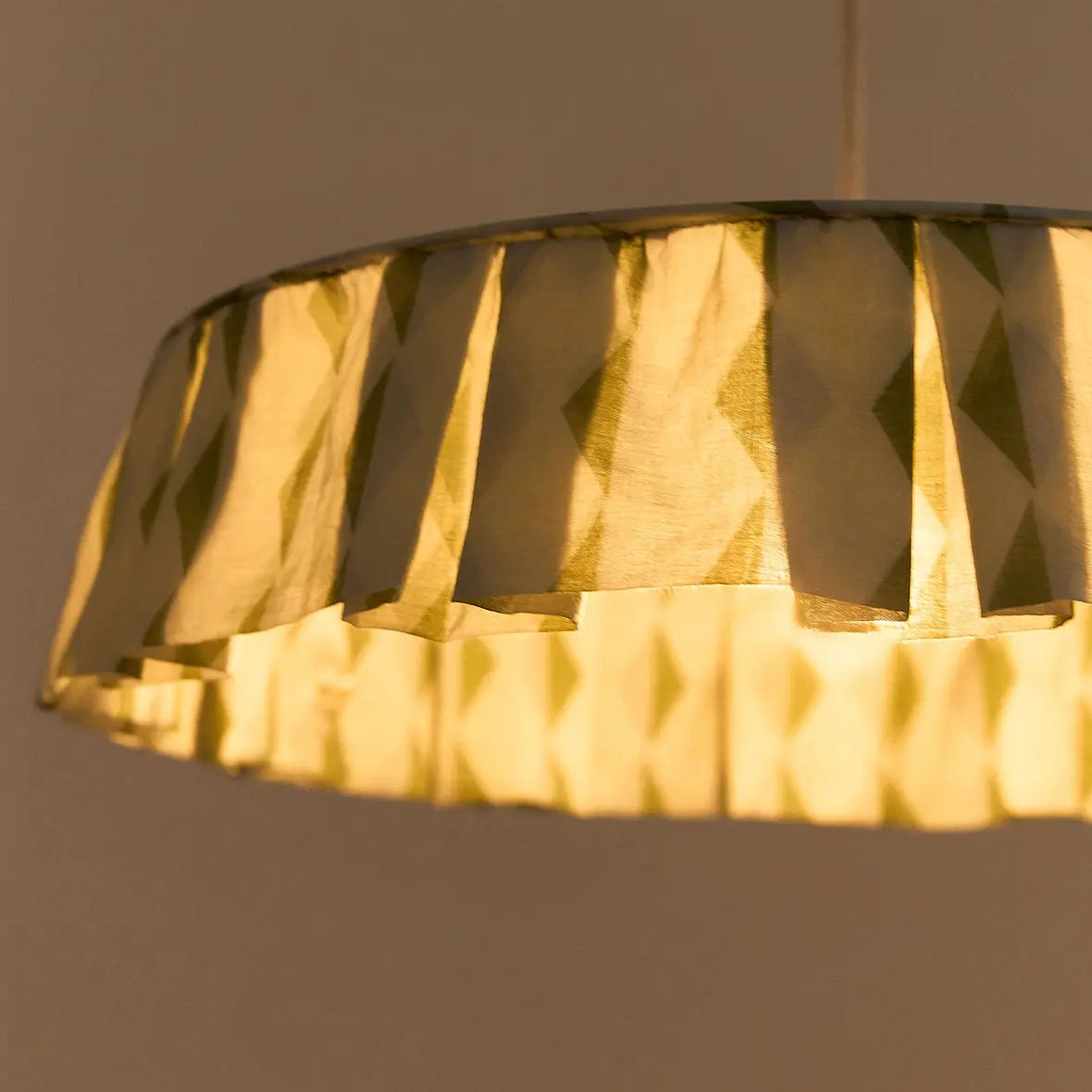 Pendant Lampshade Diam. 50cm Vibes - Green Blue Harlequin