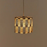 Thumbnail for Linen Pendant lampshade diam. 20cm Vibes Black Tiles