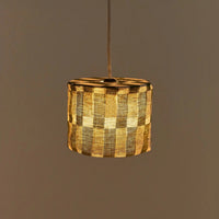 Thumbnail for Nobodinoz Linen Pendant lampshade diam. 20cm Vibes Green Tiles