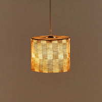 Thumbnail for 
Nobodinoz Linen Pendant lampshade diam. 20cm Vibes Mustard Tiles
