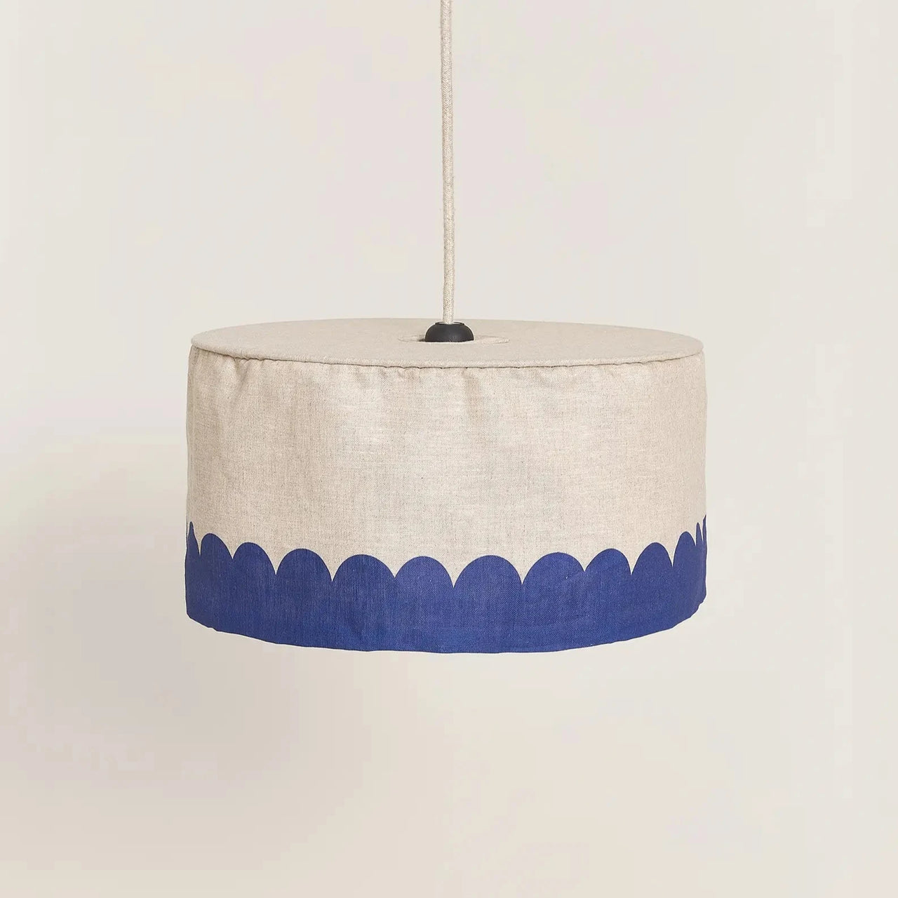 Nobodinoz Linen Pendant lampshade diam. 20cm Vibes Blue