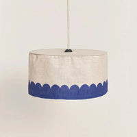 Thumbnail for Nobodinoz Linen Pendant lampshade diam. 20cm Vibes Blue